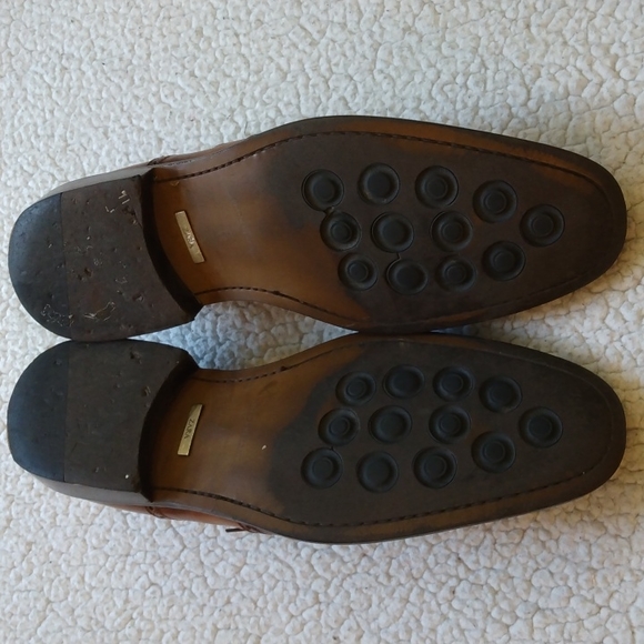 Zara Brown Leather Short Wing Brogue Shoes US 12 = EU 45 (Made in Spain) main image 4